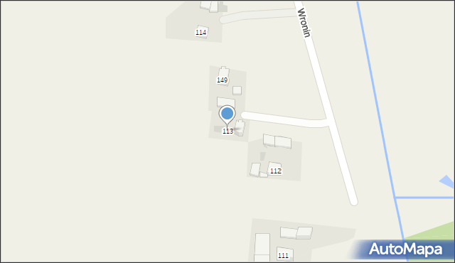 Wronin, Wronin, 113, mapa Wronin