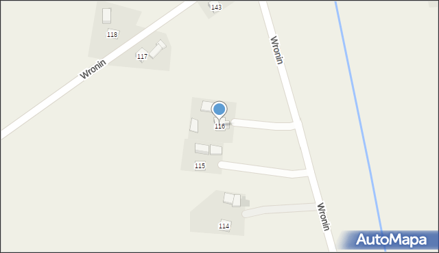 Wronin, Wronin, 116, mapa Wronin