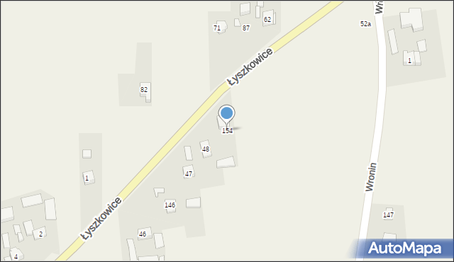 Wronin, Wronin, 154, mapa Wronin
