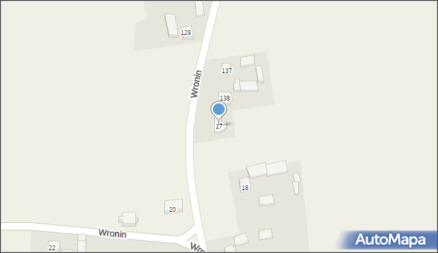 Wronin, Wronin, 17, mapa Wronin