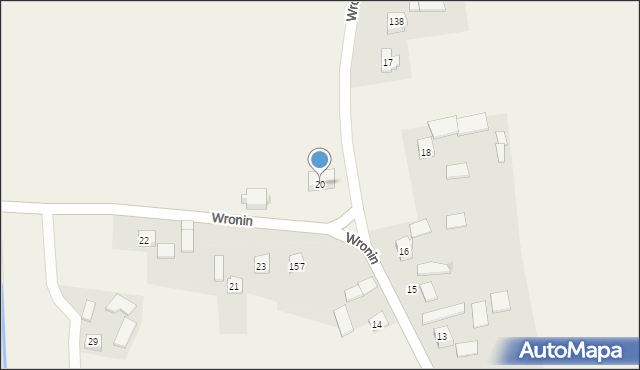 Wronin, Wronin, 20, mapa Wronin