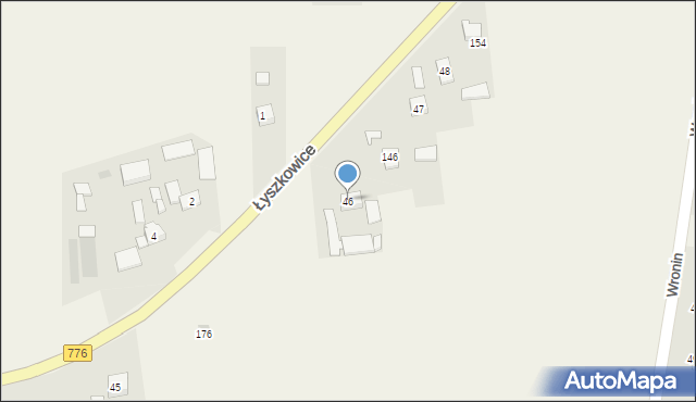 Wronin, Wronin, 46, mapa Wronin