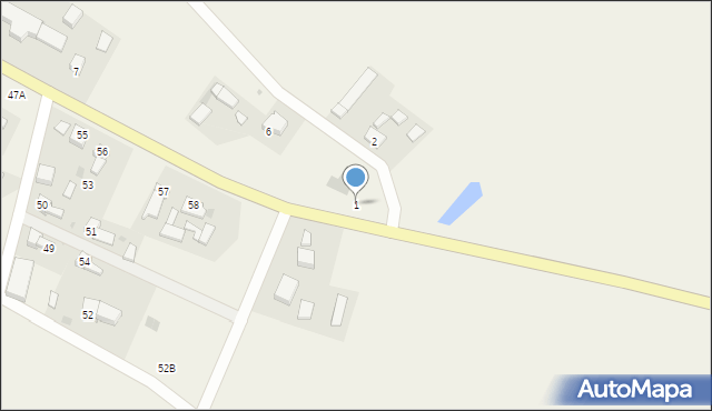 Wroniniec, Wroniniec, 1, mapa Wroniniec