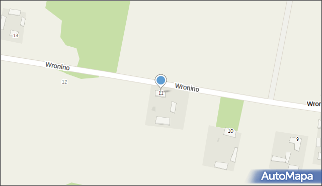 Wronino, Wronino, 11, mapa Wronino