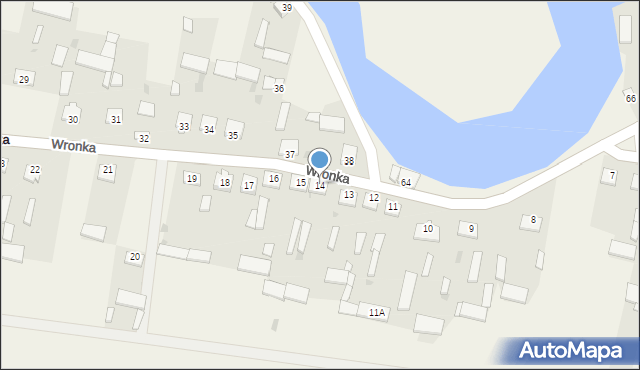 Wronka, Wronka, 14, mapa Wronka