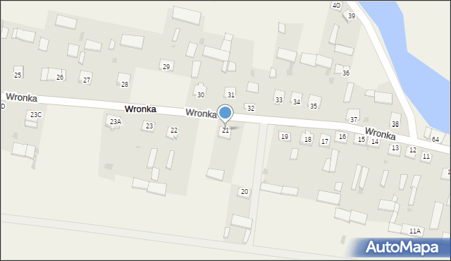 Wronka, Wronka, 21, mapa Wronka