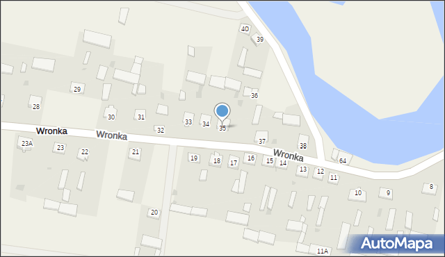 Wronka, Wronka, 35, mapa Wronka