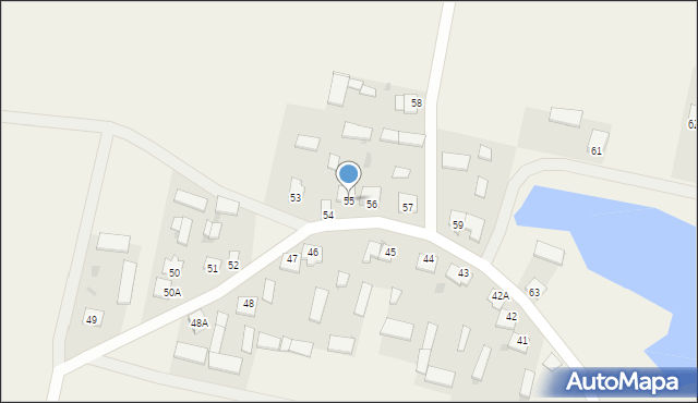 Wronka, Wronka, 55, mapa Wronka