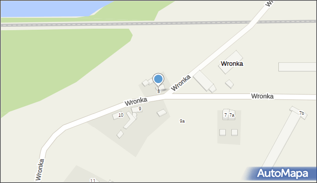 Wronka, Wronka, 8, mapa Wronka