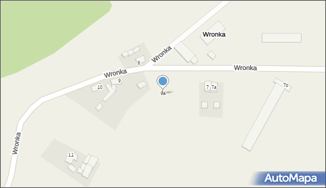 Wronka, Wronka, 9a, mapa Wronka