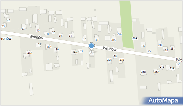 Wronów, Wronów, 31, mapa Wronów