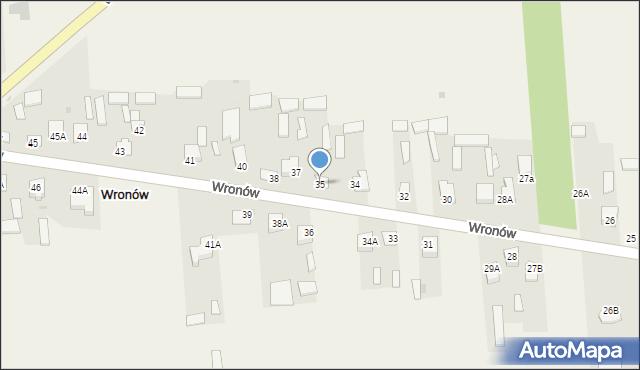 Wronów, Wronów, 35, mapa Wronów