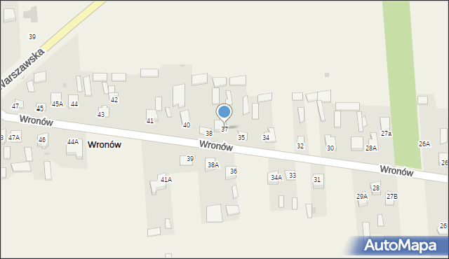 Wronów, Wronów, 37, mapa Wronów