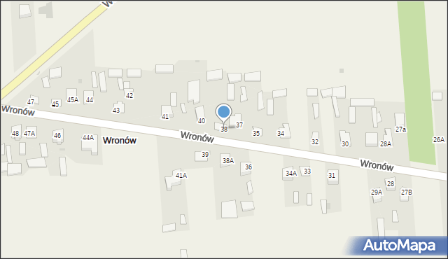 Wronów, Wronów, 38, mapa Wronów