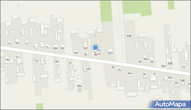 Wronów, Wronów, 64, mapa Wronów