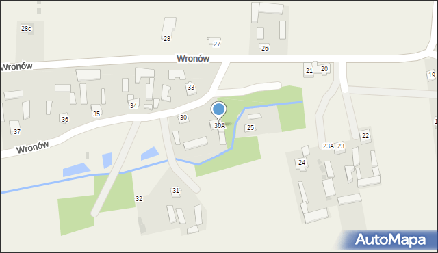 Wronów, Wronów, 30A, mapa Wronów