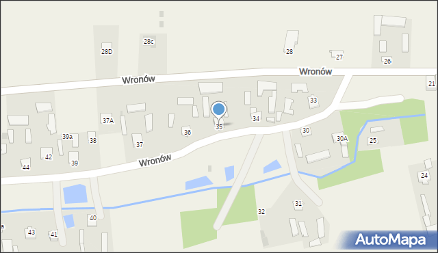 Wronów, Wronów, 35, mapa Wronów