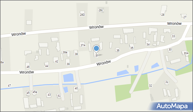 Wronów, Wronów, 37, mapa Wronów