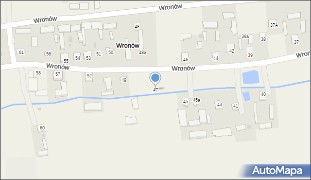 Wronów, Wronów, 47, mapa Wronów