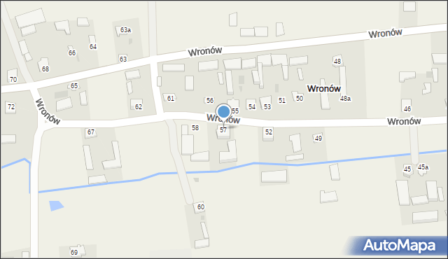 Wronów, Wronów, 57, mapa Wronów