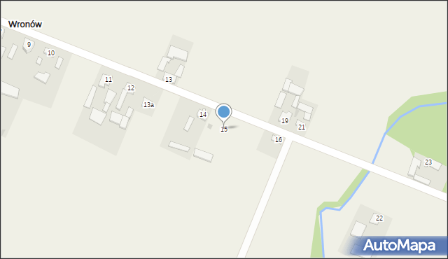 Wronów, Wronów, 15, mapa Wronów