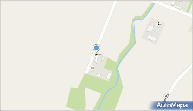 Wronów, Wronów, 17, mapa Wronów