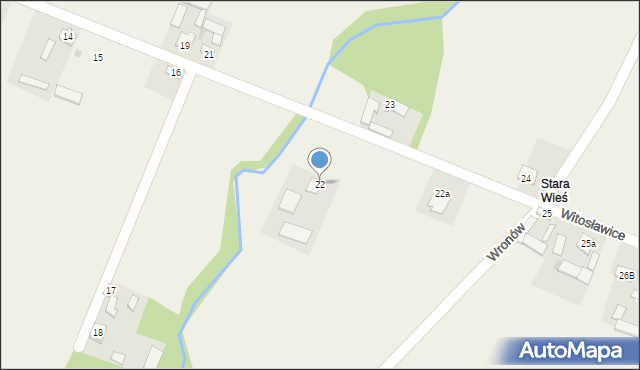 Wronów, Wronów, 22, mapa Wronów