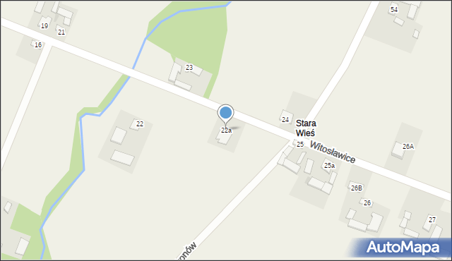 Wronów, Wronów, 22a, mapa Wronów