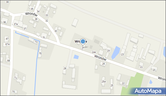 Wronów, Wronów, 27, mapa Wronów