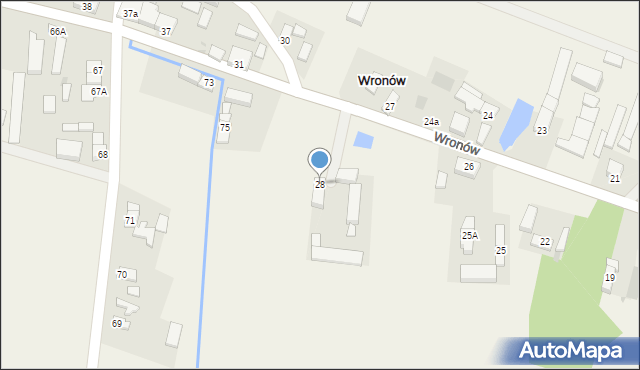 Wronów, Wronów, 28, mapa Wronów