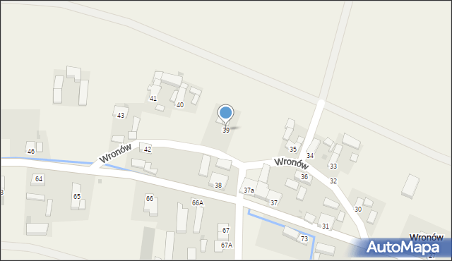 Wronów, Wronów, 39, mapa Wronów