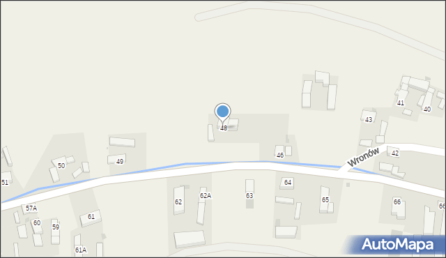 Wronów, Wronów, 48, mapa Wronów