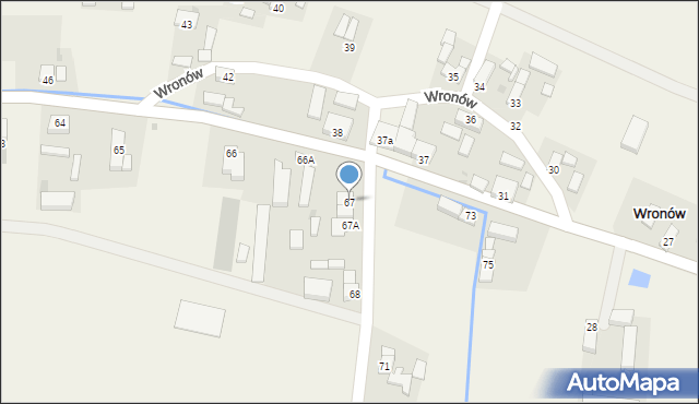 Wronów, Wronów, 67, mapa Wronów