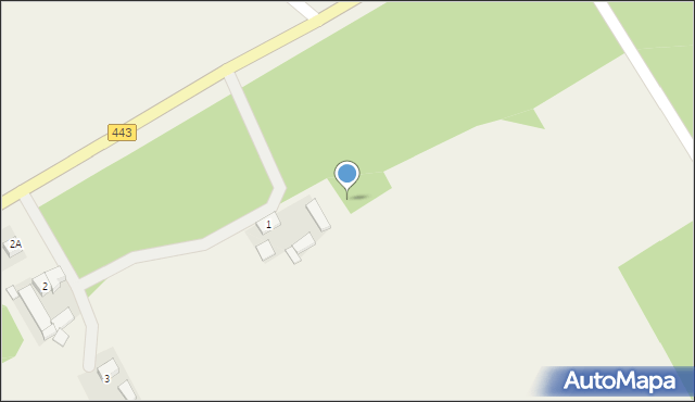 Wronów, Wronów, 1a, mapa Wronów