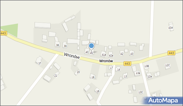 Wronów, Wronów, 41, mapa Wronów