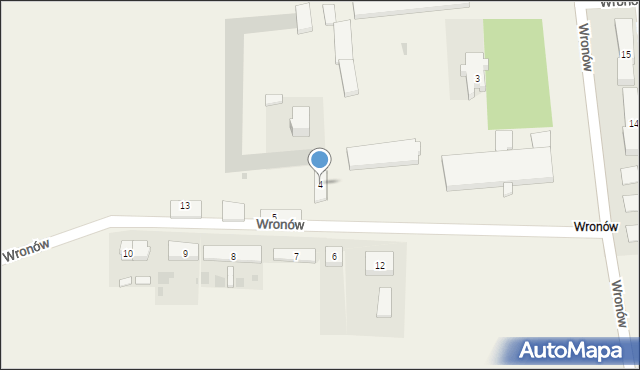 Wronów, Wronów, 4, mapa Wronów