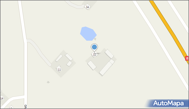 Wronowo, Wronowo, 12, mapa Wronowo