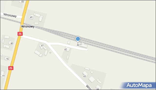 Wronowy, Wronowy, 41, mapa Wronowy