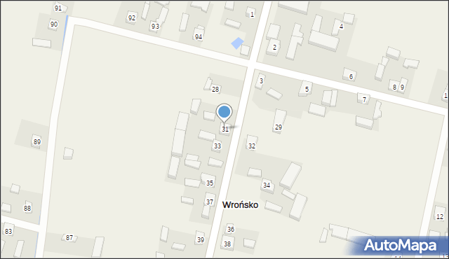 Wrońsko, Wrońsko, 31, mapa Wrońsko