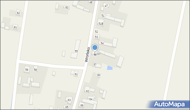 Wrońsko, Wrońsko, 56, mapa Wrońsko