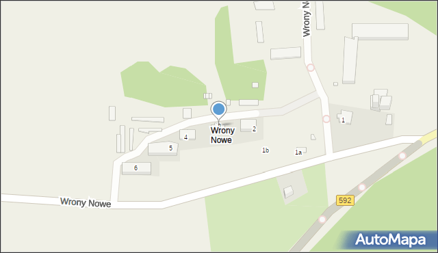 Wrony Nowe, Wrony Nowe, 3, mapa Wrony Nowe