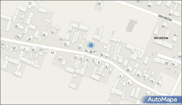 Wrotków, Wrotków, 35, mapa Wrotków