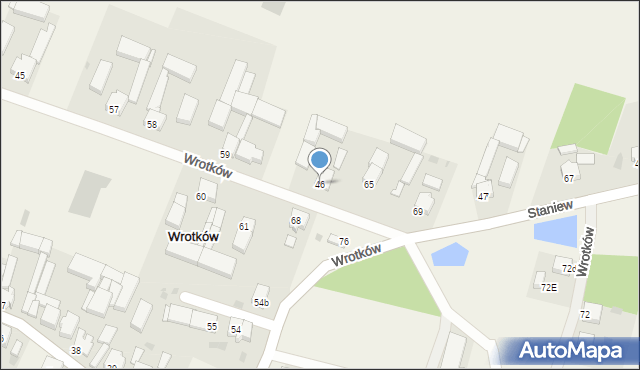 Wrotków, Wrotków, 46, mapa Wrotków