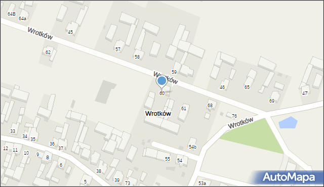 Wrotków, Wrotków, 60, mapa Wrotków