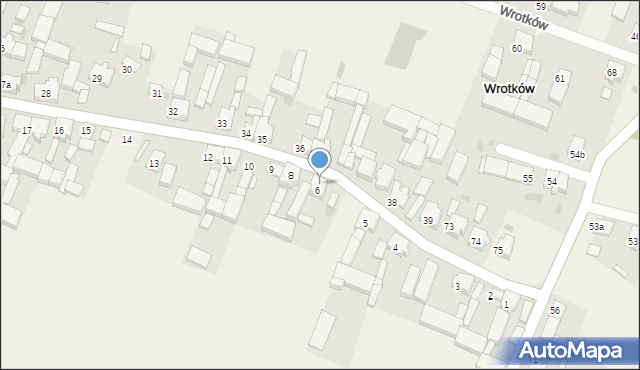 Wrotków, Wrotków, 7, mapa Wrotków