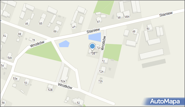 Wrotków, Wrotków, 72E, mapa Wrotków
