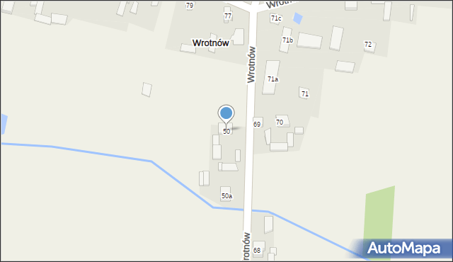 Wrotnów, Wrotnów, 50, mapa Wrotnów