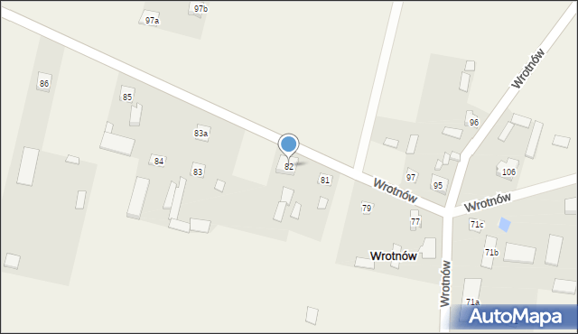 Wrotnów, Wrotnów, 82, mapa Wrotnów
