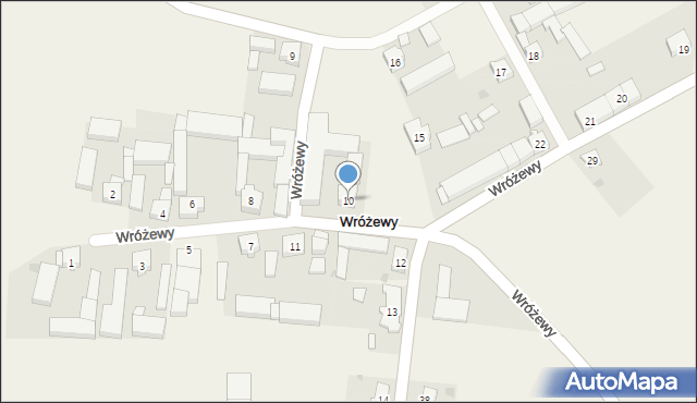 Wróżewy, Wróżewy, 10, mapa Wróżewy