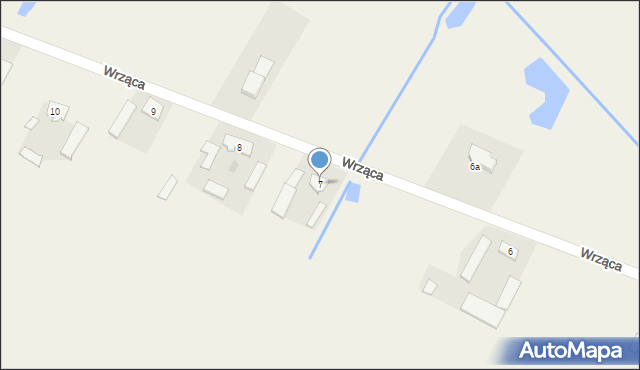 Wrząca, Wrząca, 7, mapa Wrząca